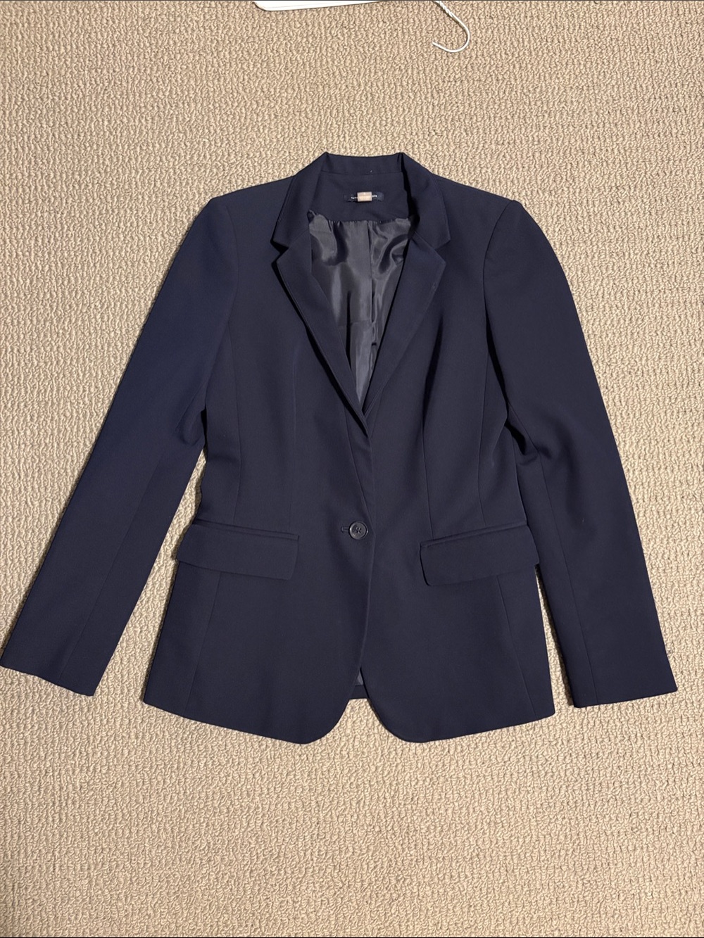Tommy Hilfiger Navy Single-Button Tailored Blazer